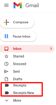 Gmail Tags Example
